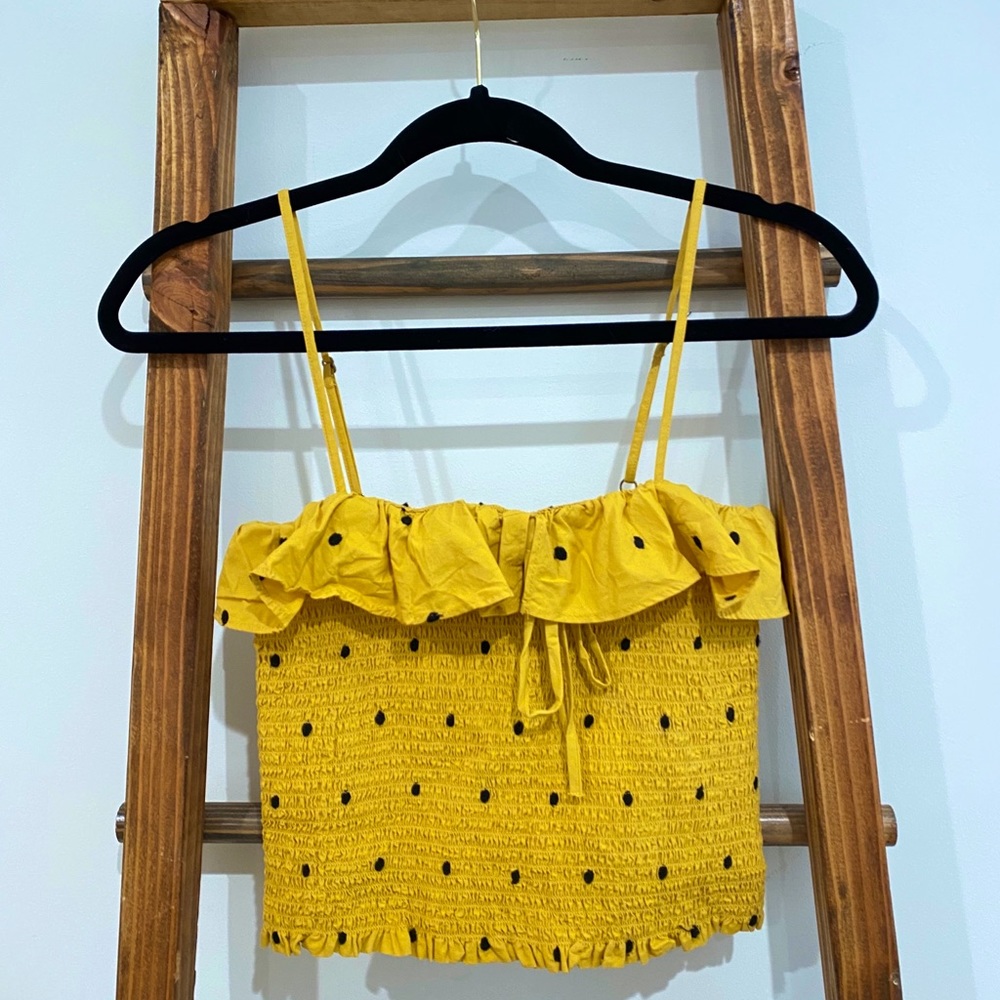 Forever 21 Polka Dot Crop Top
